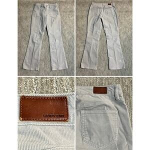 y2k grunge streetwear everyday 2000s Lands end corduroy bootcut sz 8 stretch